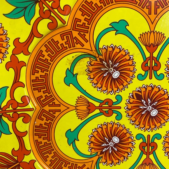 Vintage 1970’s Daher Decorated Tin Retro Plate - Picture 5 of 11
